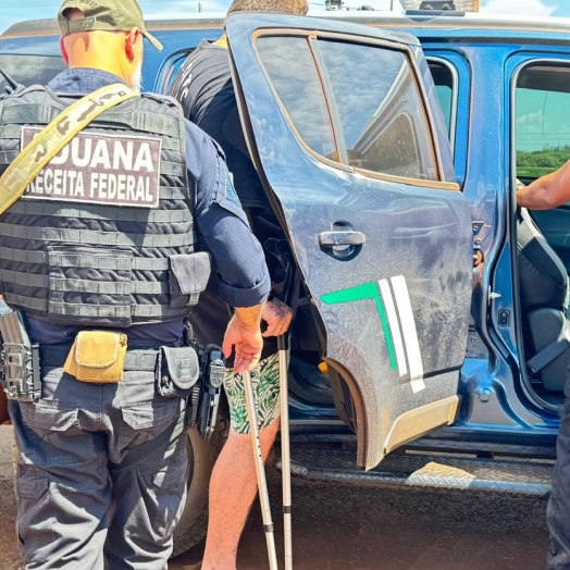 Receita Federal apreende 6,78 kg de haxixe em carro na praça de pedágio de São Miguel do Iguaçu