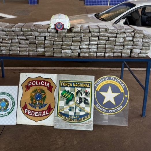 Receita Federal encontra 111 kg de maconha na Aduana da Ponte Internacional da Amizade