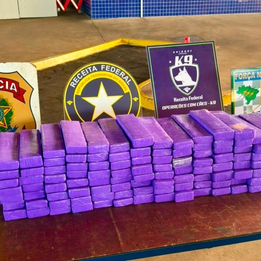 Receita Federal retém mais 100 kg de substância análoga à maconha na Aduana da Ponte Internacional da Amizade