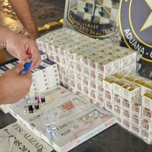 Receita Federal retém medicamentos irregulares na Ponte Internacional da Amizade