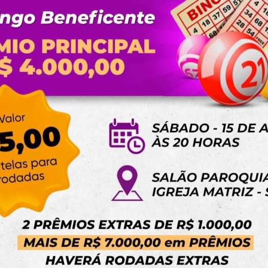 Rotary Club promove um show de prêmios com bingo beneficente em São Miguel do Iguaçu