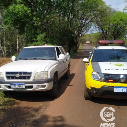 S-10 furtada em Santa Helena é recuperada em São Miguel do Iguaçu pela PM