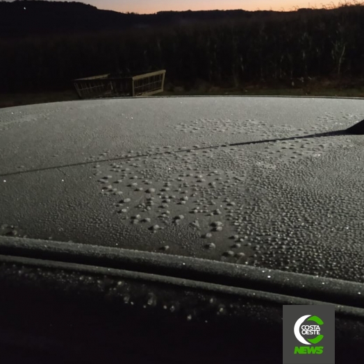 Santa Helena amanhece com mínima de 3°C; veja imagens enviadas por internautas