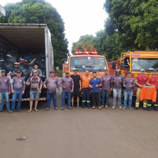 Santa Helena envia 18 toneladas de donativos para o Rio Grande do Sul
