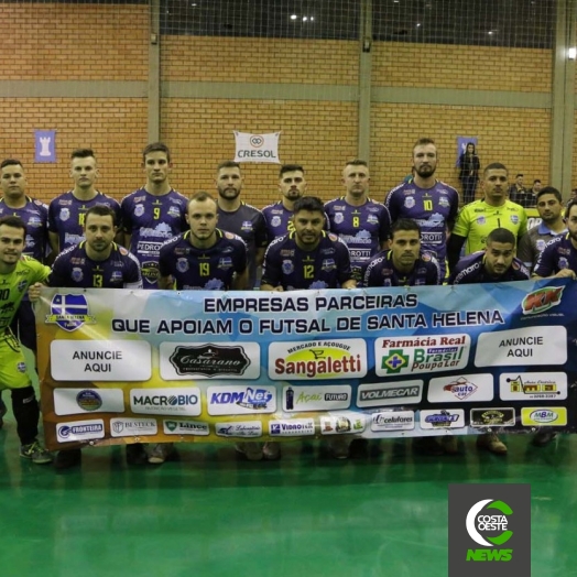 Santa Helena Futsal termina em 1º lugar da chave e se concentra para a próxima fase