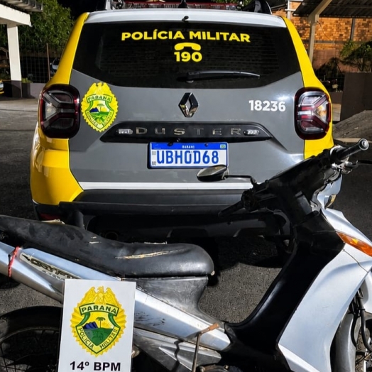 São Miguel do Iguaçu: Condutor sem CNH é flagrado com cocaína em motoneta