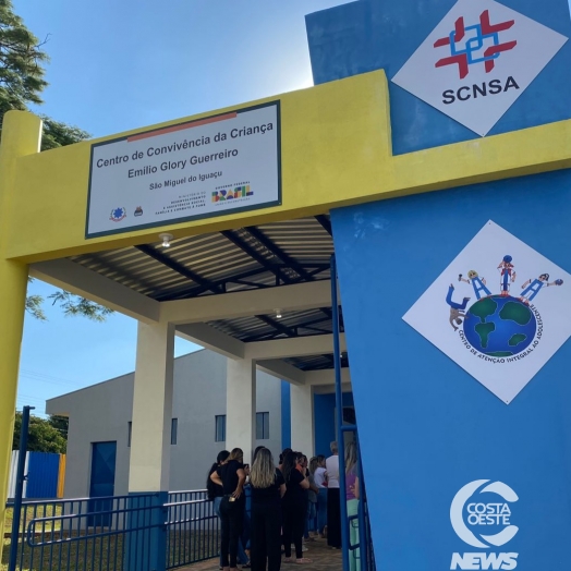 São Miguel do Iguaçu: Governo municipal realiza entrega  do Centro de Convivência para crianças em vulnerabilidade social