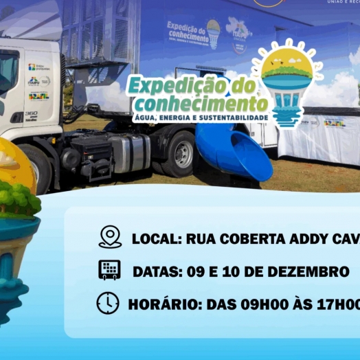 São Miguel do Iguaçu recebe na próxima semana Expedição do Conhecimento