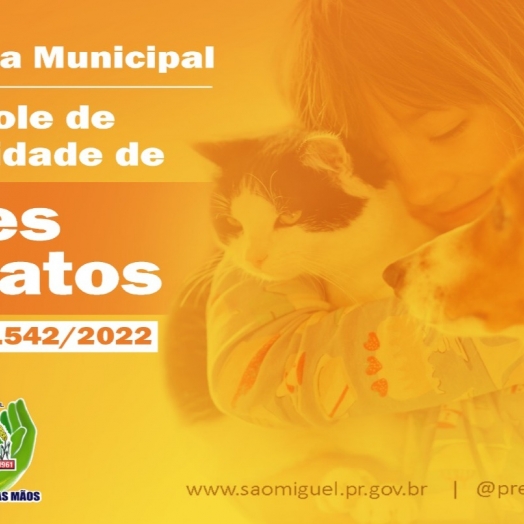 São Miguel do Iguaçu sanciona Lei que institui a Política Municipal de Controle de Natalidade de Cães e Gatos