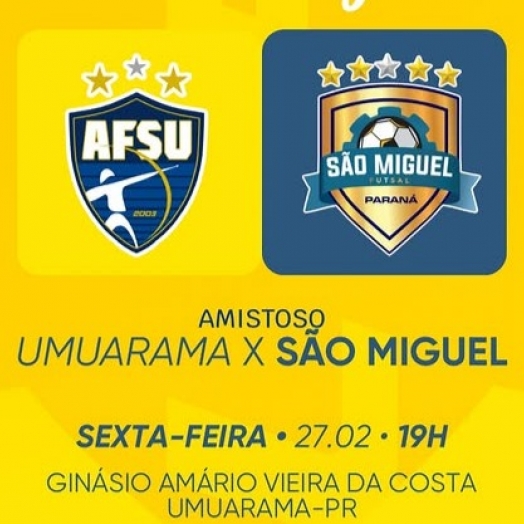 São Miguel Futsal: Amistoso em Umuarama e vaga confirmada na Liga Nacional