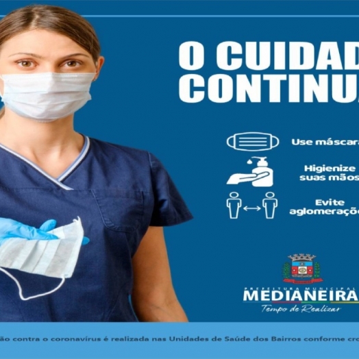 Saúde reforça importância das medidas de prevenção contra Covid-19