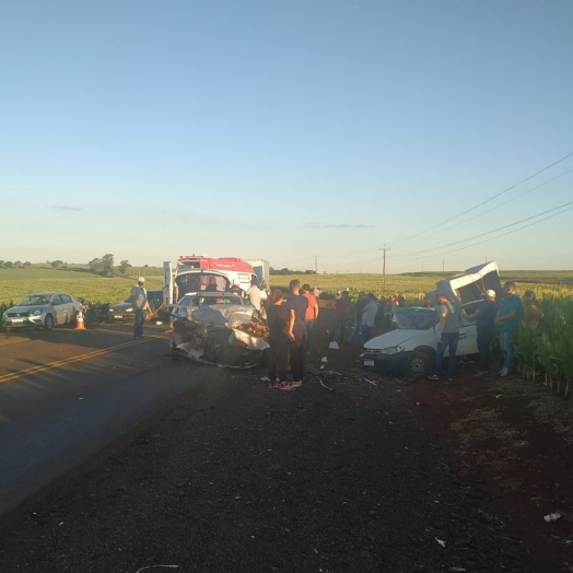 Seis pessoas ficam feridas em grave acidente na PR-488 em Vera Cruz do Oeste