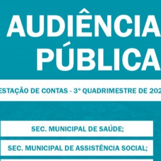 Serranópolis: Audiência pública para prestação de contas será realizada no dia 26