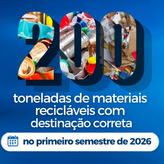 Serranópolis do Iguaçu alcança marca histórica de 200 toneladas de materiais recicláveis no primeiro semestre