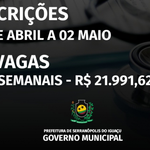 Serranópolis do Iguaçu realiza PSS para Médico da Família