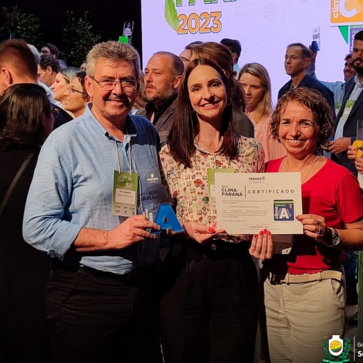 Serranópolis do Iguaçu recebe Selo Clima Paraná na Categoria A durante Seminário de Logística Reversa