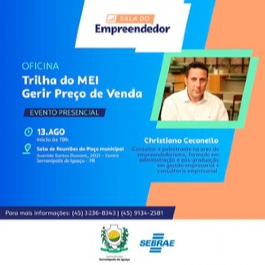 Serranópolis do Iguaçu: Sala do empreendedor promove capacitação para definição de preços de venda