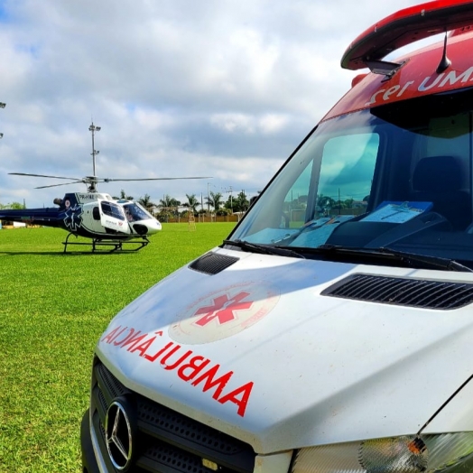 Serviço aeromédico transfere idoso para hospital de Cascavel