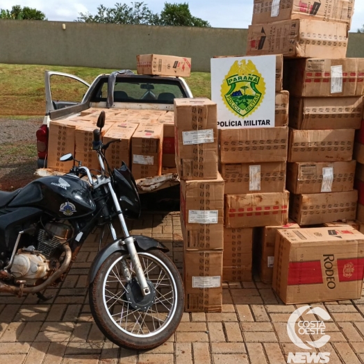 Serviço de Inteligência da PM apreende veículos e cigarro em Santa Helena