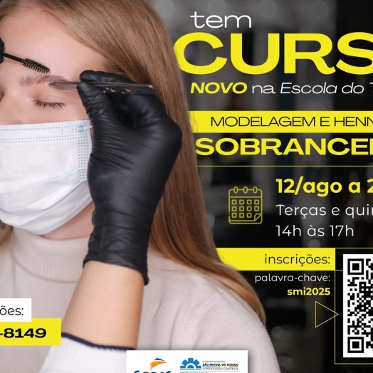 SMI: Escola do trabalho abre inscrições para curso de modelagem e henna para sobrancelhas