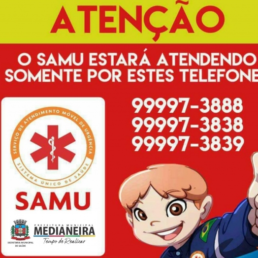 Telefones do SAMU de Medianeira apresentam problemas; veja as opções