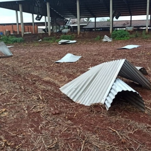 Tornado atinge propriedade rural em Pato Bragado; 