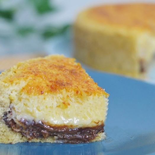 Torta Queijadinha com Nutella