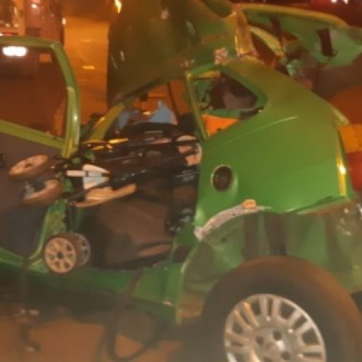 Três adultos e um bebê morrem em acidente na entrada de Foz do Iguaçu