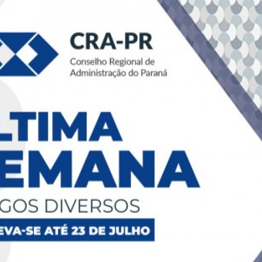 Última semana de inscrições para o Concurso Público do CRA-PR