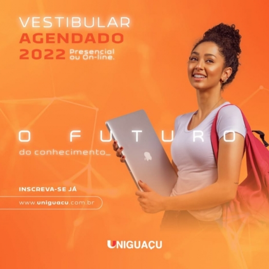 UNIGUAÇU informa: já estão abertas as inscrições para o Vestibular de Verão Agendado