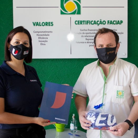 UNIGUAÇU reafirma parceria com a Associação Comercial Empresarial de Santa Terezinha de Itaipu