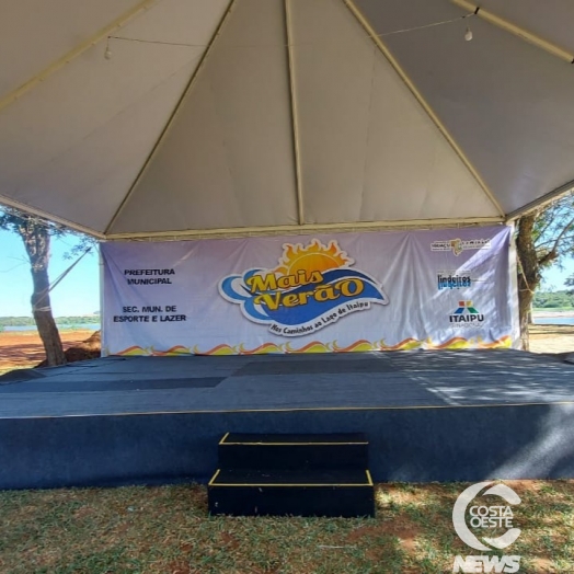Veja como está os últimos preparativos para o projeto Mais Verão que acontece sábado e domingo (23) no Balneário Ipiranga