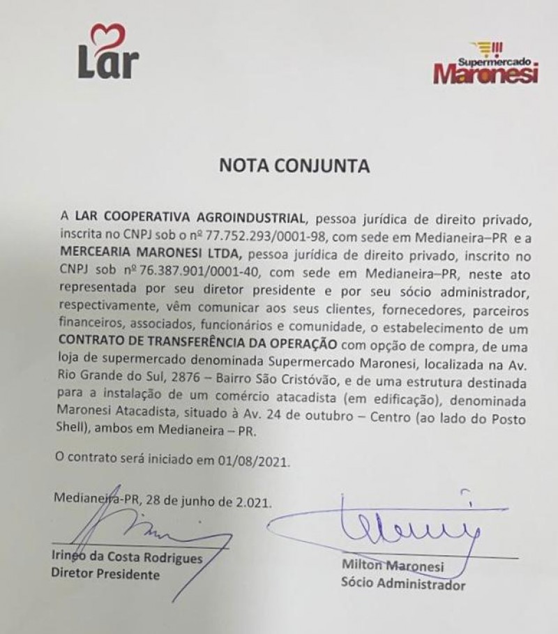 Créditos: Assessoria